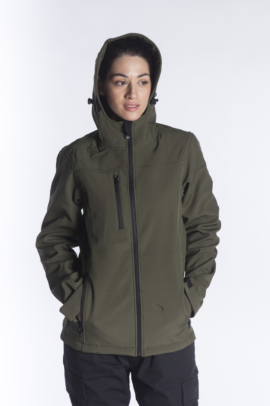 Μπουφάν Soft shell με κουκούλα 523 (+OVERSIZE)