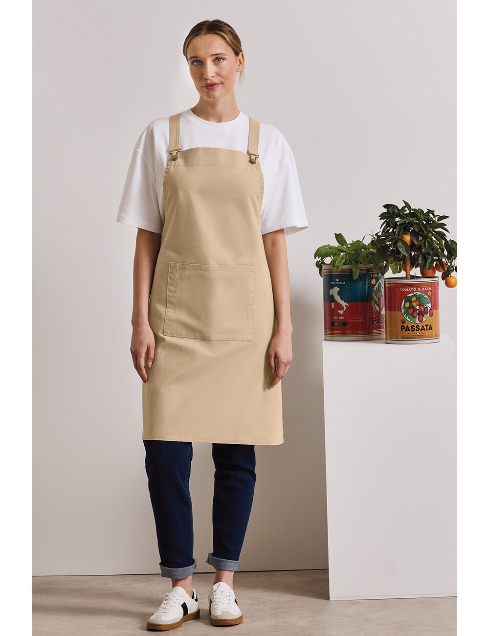 Ποδιά Ολόσωμη με Χιαστί Πλάτη PR129 'Barista' 